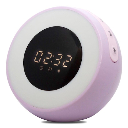 Zummy Alarm Clock with Built-in Air Purifier, Sound Machine, Wireless Bluetooth Speaker, and LED Lamp ZTS050LV